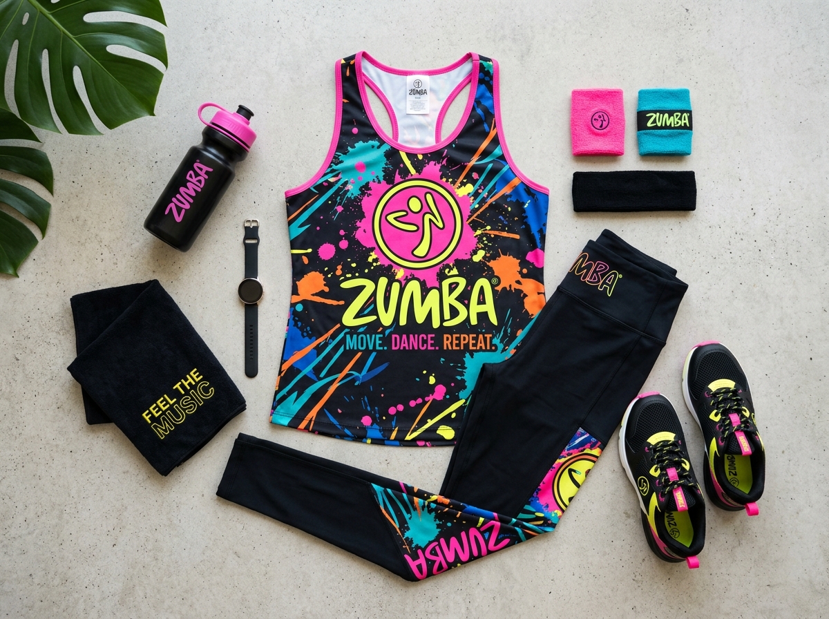 Zumba Dance Tank Top & Armband Kleidung-Set
